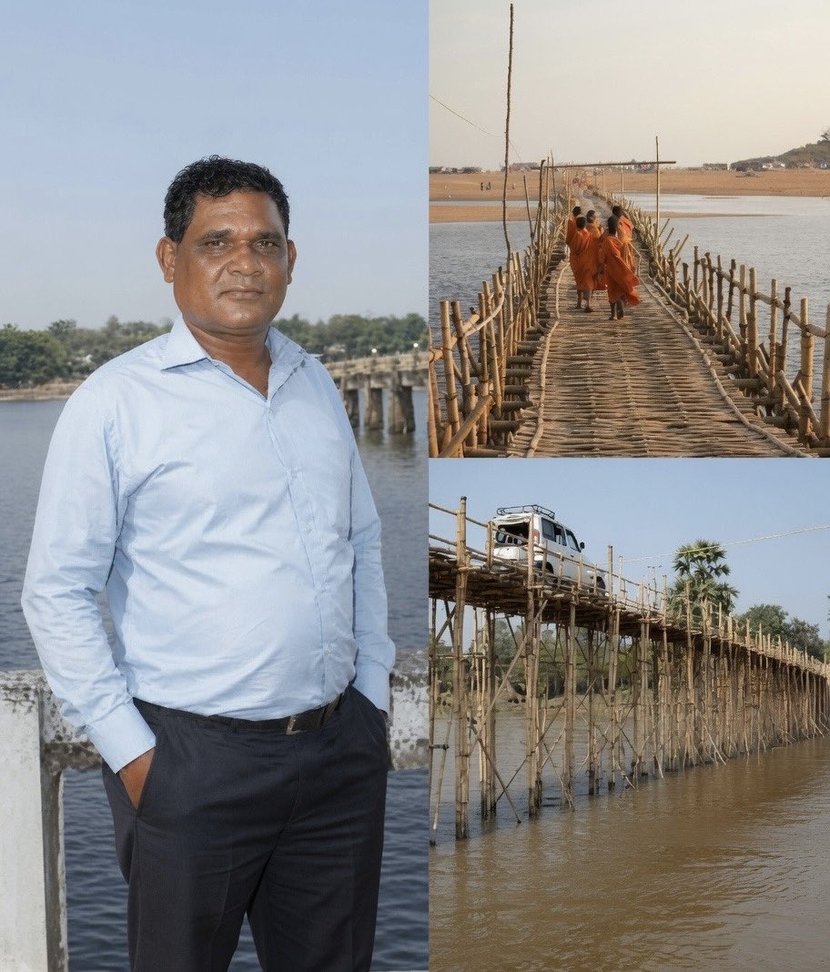 Eternaldharma_'s tweet photo. NO MEDIA COVERED THIS… 💔🥲

THIS IS LALCHAND, WHO SOLD HIS WIFE’S JEWELRY TO BUILD A BAMBOO BRIDGE IN HIS VILLAGE SO THAT CHILDREN AND THE ELDERLY COULD EASILY CROSS THE RIVER.

BUT SADLY, NO ONE IS MAKING HIM FAMOUS. 💔😔 https://t.co/IitsWu75U7
