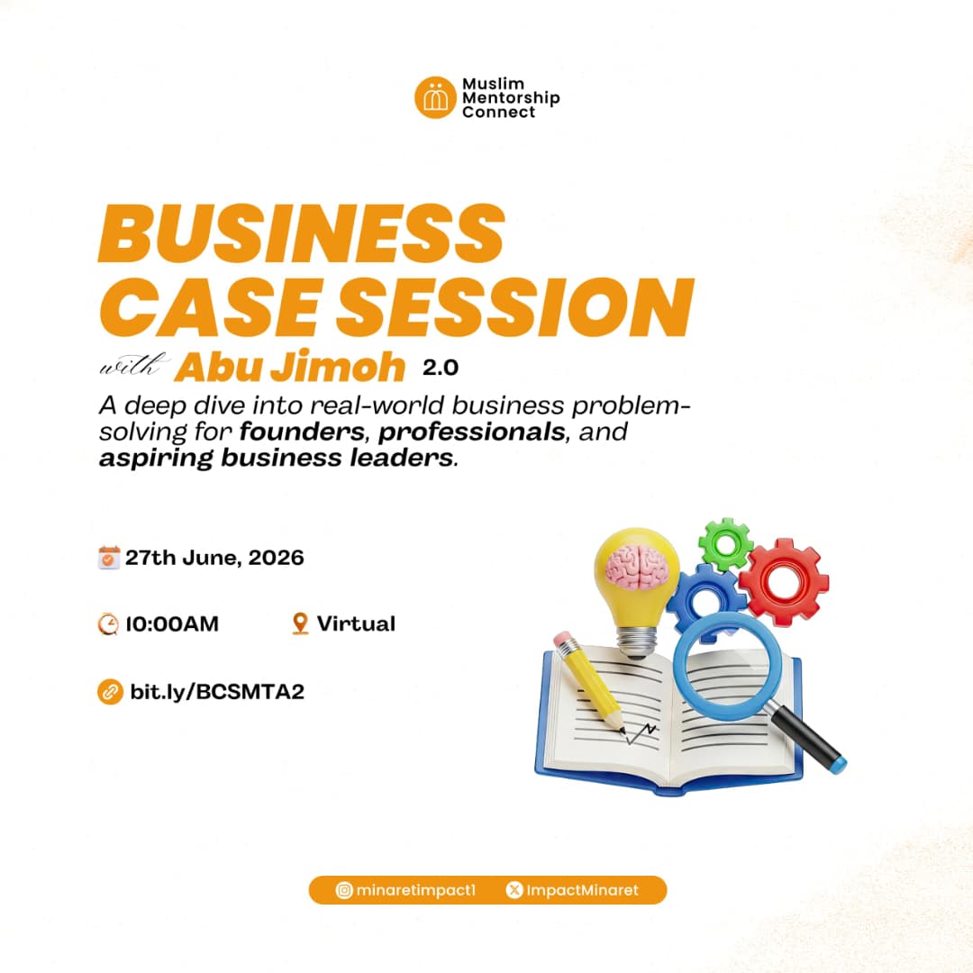ImpactMinaret's tweet photo. Another beautiful opportunity to learn on-field business lessons from one of the best business leaders in our clime. The Q2 edition of the Business Case with Abu. In this edition, he will take us on principles that drive growth strategy. 

Register here: https://t.co/dvB6ueM4MZ https://t.co/phT6DZGahy