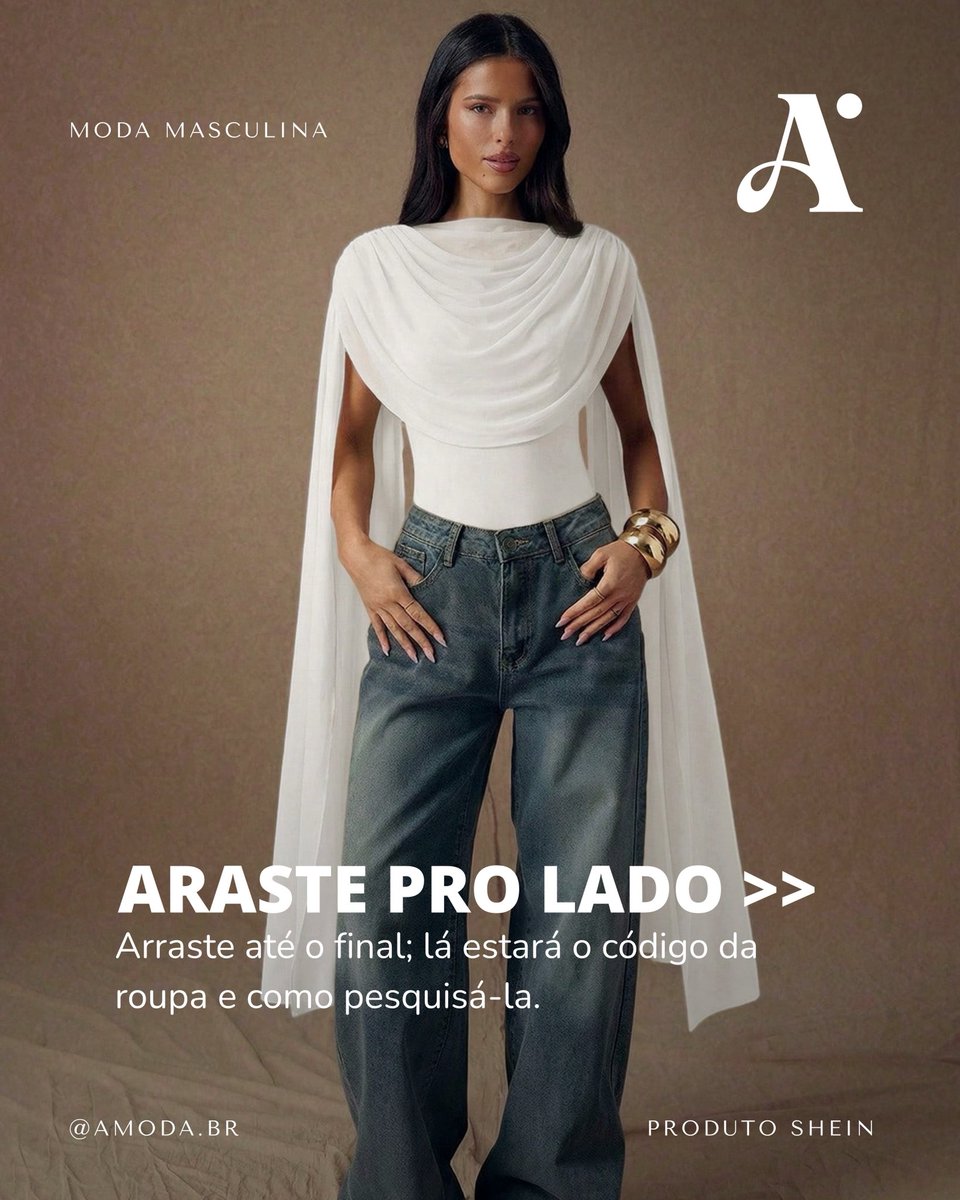 amoda_br's tweet photo. juro por tudo, achei o body mais surreal da vida 😍 olhem o caimento desse drapeado com a capa!!! joga uma calça wide leg e vc tá pronta pra roubar a cena em qualquer rolê noturno, jantar ou balada. chique, misterioso e com cara de marca caríssima 😭👇
https://t.co/fcaSfZcY7L https://t.co/xVIN5hmxOY