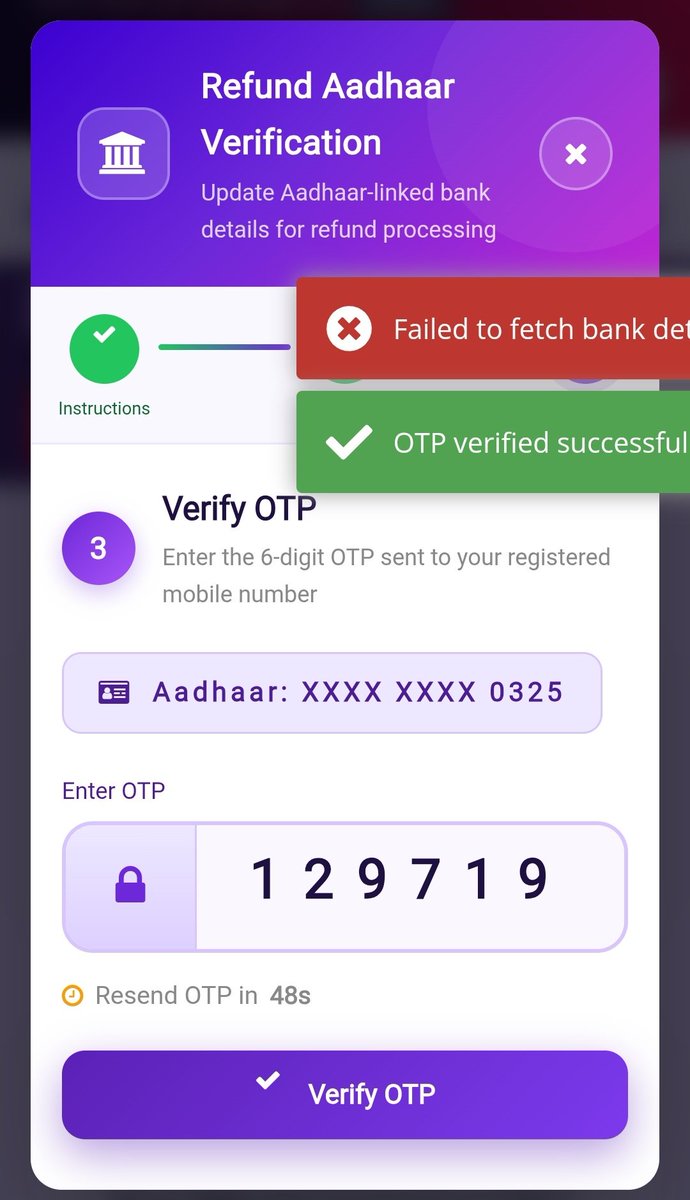 Rajat27y's tweet photo. Students ne exam di. Students refund ke liye eligible hain. Aadhaar aur bank details sahi hain. Phir bhi RRB portal "Failed to fetch bank details" dikha raha hai. Jab NPCI account detect kar raha hai to RRB portal kyun fail ho raha hai? Mujhe mera refund chahiye. 
#RRBNTPC #NTPC https://t.co/83ki9HFasW