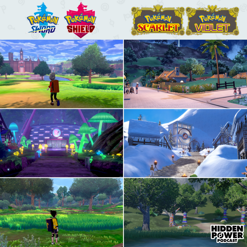 HiddenPowerPod's tweet photo. Which game was better visually? Sword/Shield (2019) or Scarlet/Violet (2022)? https://t.co/94Zub1wru0