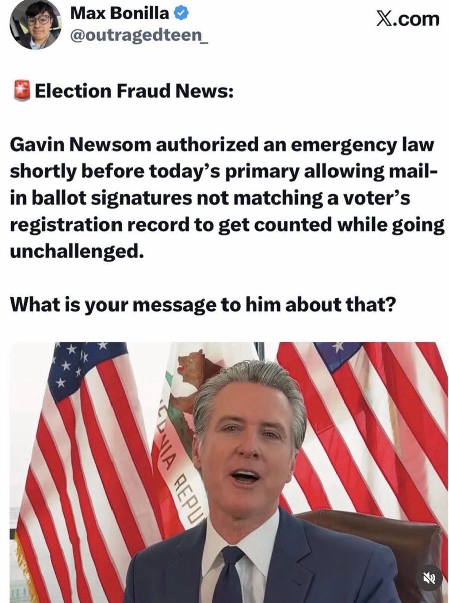 Elle0govnr's tweet photo. @Patrickwebb Gavin should be the first one in handcuffs. https://t.co/IpjIlG008z
