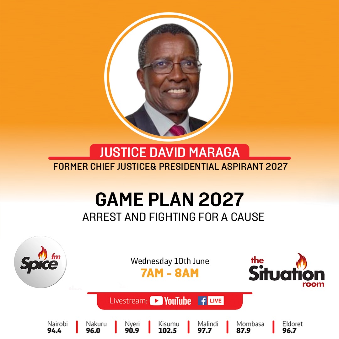 UGMParty's tweet photo. The Constitution of Kenya guarantees every Kenyan the right to peacefully assemble, demonstrate and picket.

The arrest of our Presidential Flagbearer & Former Chief Justice David Maraga and 9 others during a peaceful march to defend Nairobi National Park raises serious questions about constitutional freedoms and the state of our democracy.

Join @dkmaraga on @SpiceFMKE tomorrow morning as he unpacks these issues and more.