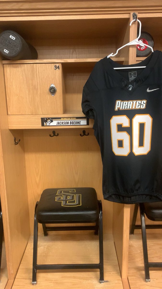 JacksonBoehme2j's tweet photo. After a great visit @SUPiratesFB I’m extremely excited and blessed to announce my first official college football offer! 
Thank you @CoachBishopSU2 @coach_kriesel @CoachMaskSU 

@blane_ellis @CPattersonCoach https://t.co/1qpAW3lRqt