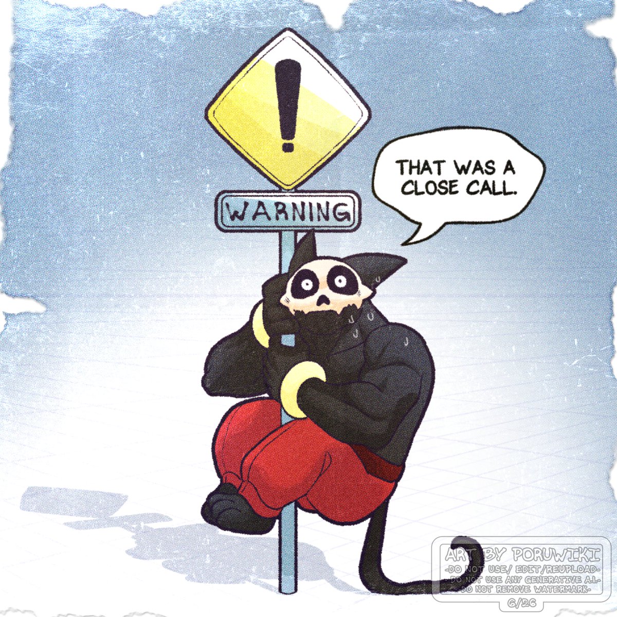 poruwiki's tweet photo. "That was a close call."

(A redraw of Laki from Tomodachi Life: Living the Dream) https://t.co/xZu6i8OEGm