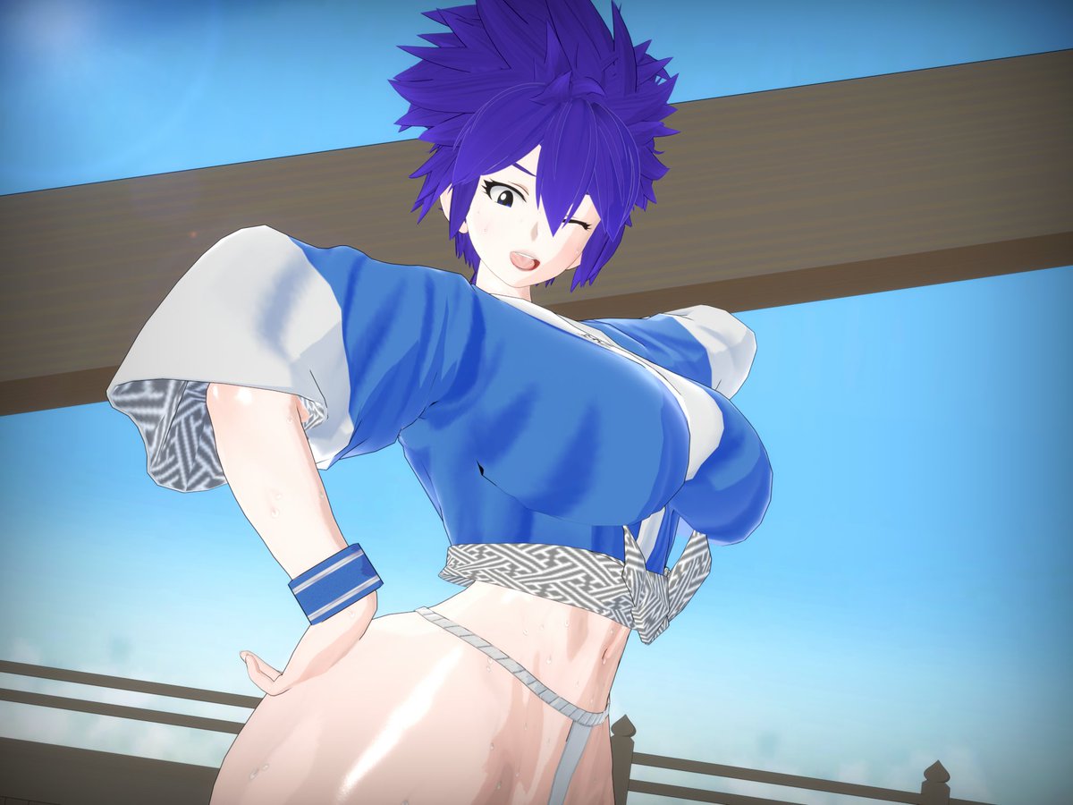 LewdsShin's tweet photo. #koikatsu #originalcharacter #nsfw3D 
She's in the middle of building the stage where the summer festival is going to take place. Be sure to gather lots of points, she'll reward you well. 😉 https://t.co/XGLJ6tRM3Y