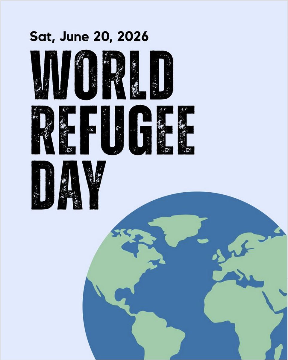 SBearsden's tweet photo. WORLD REFUGEE DAY: Saturday 20th June 2026. UN International Day to celebrate and honour refugees around the world; established in 2001... For more info: https://t.co/QQGtLVcomz The Jesuit Refugee Service website is another useful resource at: https://t.co/N2XBh8DdOW https://t.co/2tQRMEznEx