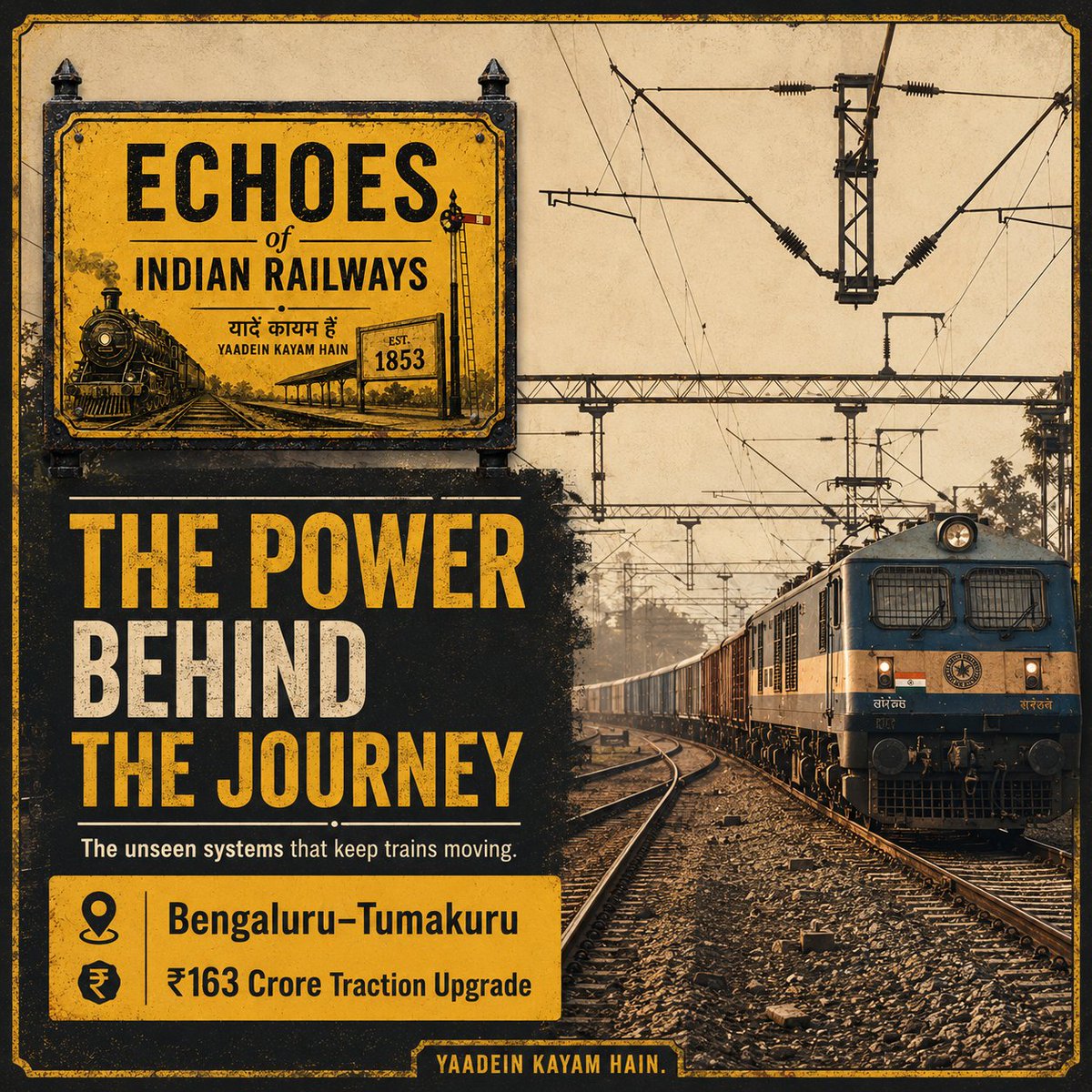 RailwaysIndia's tweet photo. Yaadein Kayam Hain.

|| https://t.co/ti7p0hZkg7 ||

#IndianRailways #Railway #RailwayDiaries #Railways #EchoesOfIndianRailways https://t.co/DVf3G4J0hi