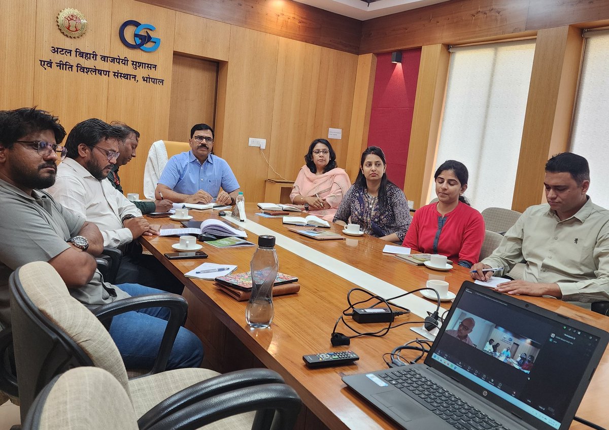 mkjbpl3's tweet photo. Pleased to host Prof. C.S. Murthy, Former Director, MNCFC &amp; ex-Group Director, NRSC-ISRO, Govt. of India, for an Expert Session on Bio-Agricultural Resource Assessment in MP. The session was organized for the BioEconomy Cell, Centre for HR &amp; Technology @AIGGPA Bhopal @bioeconomy https://t.co/HWs7yHoaiC