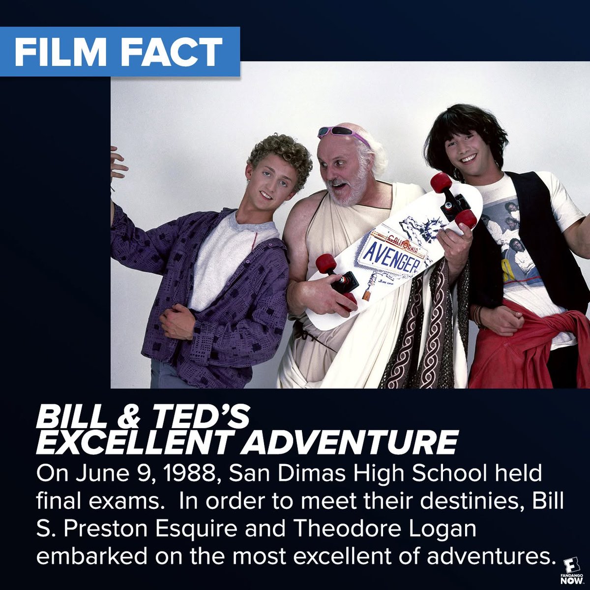 BillandTed3's tweet photo. San Dimas High School has held final exams on June 9th several times over the years, most recently in 2022! 🎸⚡ https://t.co/5vNhz6uYTI