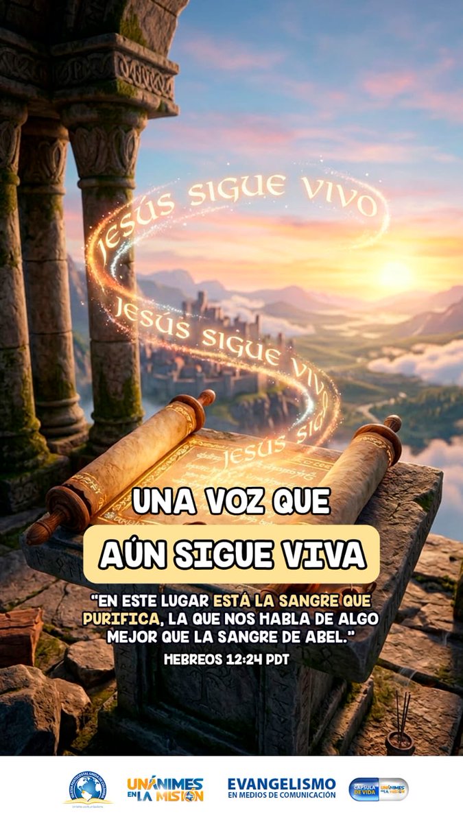 EdgarCamachoIPU's tweet photo. Una voz que aún sigue viva
💬 …“En este lugar está la sangre que purifica, la que nos habla de algo mejor que la sangre de Abel.”
📖 Hebreos 12:24 PDT
#SangreDeJesús #Esperanza #IPUC #Cristología #DoctrinaApostólica https://t.co/mi0AI9txpH