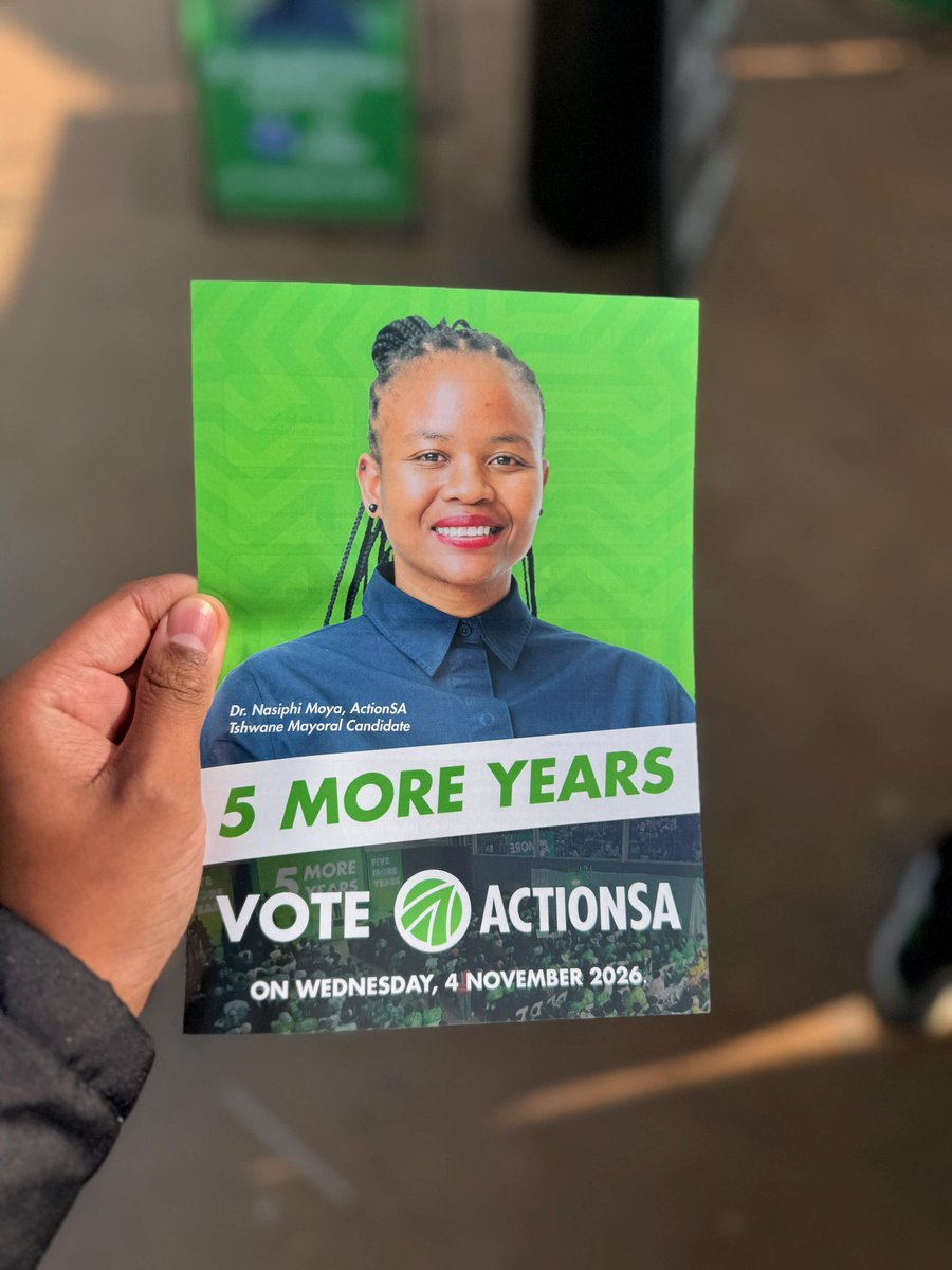 TshwaneActionsa's tweet photo. 💚KHUPHUKA ACTIONSA💚 Moswa-paleng. We are invading Greater Hammanskraal. The future under #DrNasiphiMoyaForMayor #5MOREYEARS #fivemoreyears #letsfixtshwane is brighter. The youth are taking this seriously. Street by street, corner to corner, beke le beke. We are proudly ACTIONSA https://t.co/TP2ibhuazN