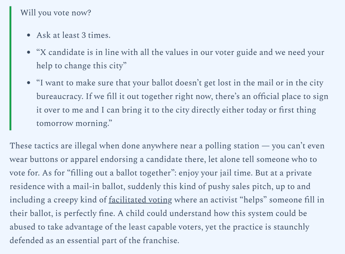 kitten_beloved's tweet photo. I've come to realize that widespread voting by mail enables communists who hate me to effectively vote on behalf of the illiterate, the infirm, the easily led, and the non-English speaking

There is no plausible way to prevent this, therefore voting by mail must be abolished https://t.co/lNkwvxas7a