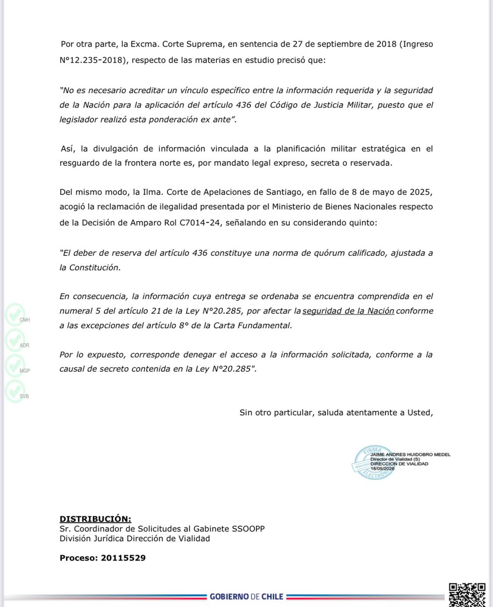 jorbritoh's tweet photo. ¿Pillamos al gobierno de Kast en una nueva mentira migratoria? 

Vergüenza la respuesta del MOP sobre el avance, evidencia, costos y metas de la ZANJA en el norte.

No pueden negarnos respuesta. 

Tengo doble juramento de confidencialidad al integrar Inteligencia.

Transparenten. https://t.co/IQR5OiHw8Y