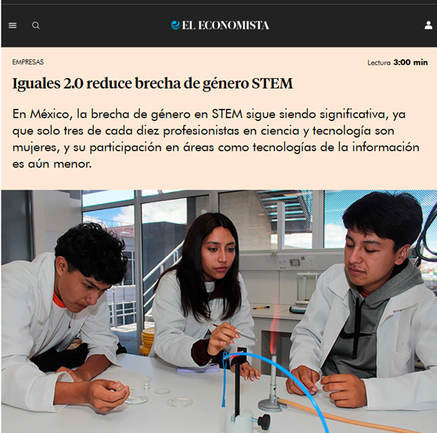 PNUD_Mexico's tweet photo. ¿Cómo cerramos la brecha de género en #STEM? 👩‍🔬💻Conoce #Iguales2, iniciativa de @PNUD_Mexico  y @zfoundation @ZurichenMexico que capacita a docentes e impulsa a niñas y jóvenes a liderar soluciones tecnológicas para sus comunidades.
Vía @eleconomista 👇
https://t.co/vwIp08eP7V https://t.co/F4rHl3iRUS