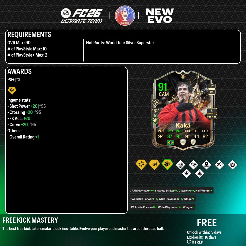 Fut_scoreboard's tweet photo. 🧬 2 NEW EVO ADDED 🧬 https://t.co/pqwAe9B9Ge