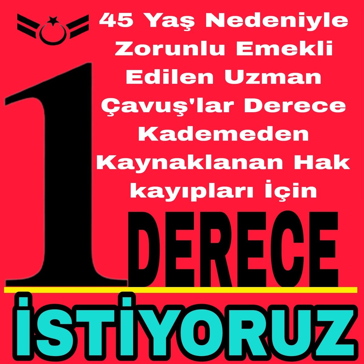 3_temud's tweet photo. #UzmanÇavuş
#UzmanJandarma
#Astsubay
@TEMUD_2024 
@EMUJAD06
@temadankara
⚡45 YAŞIN DA  RESEN EMEKLİ EDİLEN UZMAN ÇAVUŞLAR, ÇALIŞMA HAKLARI ELLERİNDEN ALINDIĞI İÇİN
DÜŞÜK DERECELERDE KALDILAR VE 3600 EK GÖSTERGESİNDEN DE EMSALLERİ GİBİ FAYDALANAMADILAR.
⚡ŞİMDİ 1 (BİR) DERECE VERİLMESİNİ İSTİYORUZ.

#KerpiçEvlerinYiğitleri
#EmekliUzmanÇavuş
#UzmanÇavuşlar
#UzmanÇavuş
@TEMUD_2024
@alitilkici38