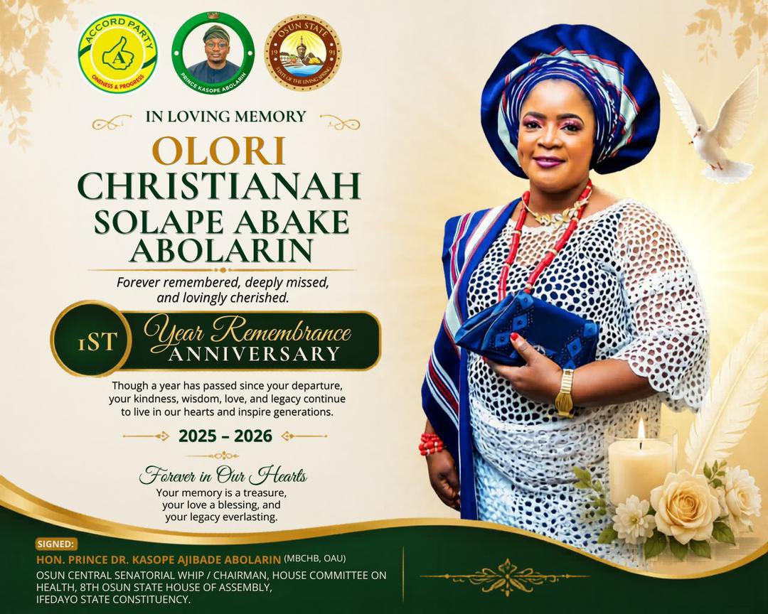 HonKasope's tweet photo. One year gone, yet the memory of Olori Christianah Solape Abake Abolarin remains ever radiant. Her kindness, grace, wisdom and compassion touched countless lives and her legacy of love continues to live on in our hearts

May her beautiful soul continue to rest in perfect peace. https://t.co/tAo1cdFhVa
