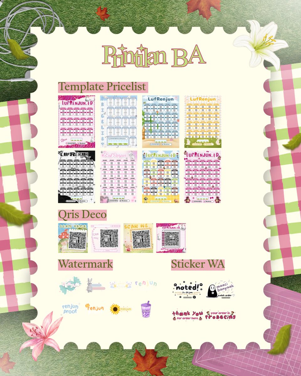 liunnet's tweet photo. ╭── 𖦹 hai! luf renjun open jasa design ₊°
 𓈄 tag ; joki jasa design edit canva poster infografis banner X photostrip catatan digital mindmap frame feed instagram live report cover blindbox twibbon logo pricelist sticker loyalty qris deco wm scrapbook 🌱
#zonauang https://t.co/lFn8Pkd6m9