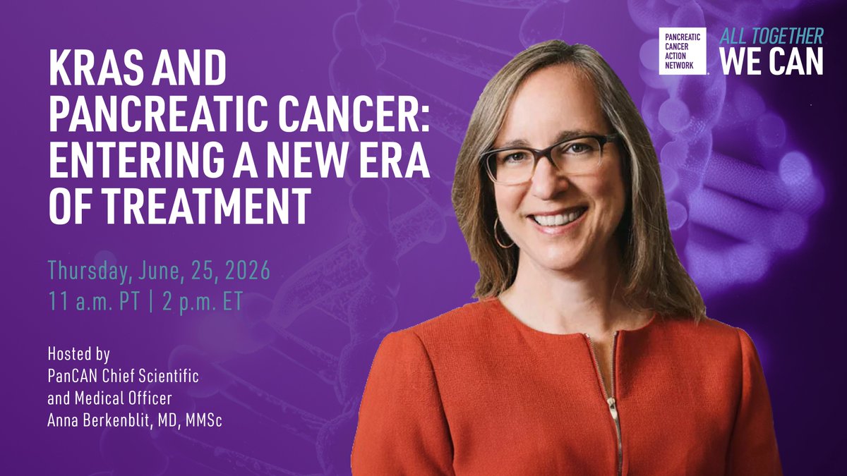 aberkenblit's tweet photo. I'm looking forward to hosting @PanCAN's upcoming virtual event, KRAS and Pancreatic Cancer: Entering a New Era of Treatment. Join us as we discuss this pivotal moment in #KRAS research and what the latest discoveries may mean for patients today and in the future. https://t.co/qgzrbNSaTV