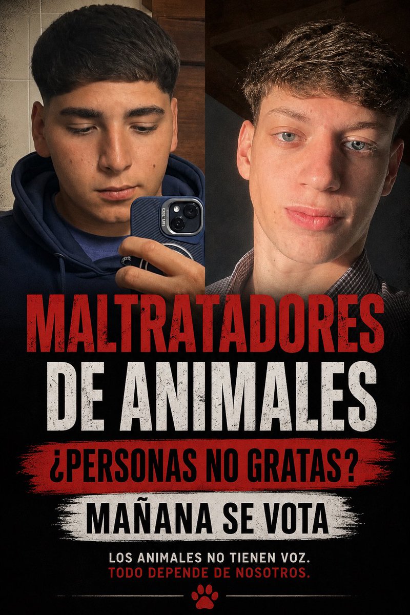 marianela_romay's tweet photo. (SE VOTA EL JUEVES MAÑANA ES MIERCOLES 🥴)

‼️‼️Por todos los comentarios que leo en contra de declarar personas no gratas a estos dos salvajes, entiendo por qué estamos como estamos en Bahía Blanca en materia de maltrato animal.

Mañana veremos quiénes votan a favor y quiénes votan en contra. 

Los ediles tendrán la oportunidad de marcar un precedente muy importante para nuestra ciudad y demostrar de qué lado están cuando se trata de defender a quienes no pueden defenderse solos.

Los animales no tienen voz, no tienen abogados y muchas veces tampoco cuentan con herramientas suficientes para que se haga justicia por ellos.

Todo depende de nosotros. 

EN BAHÍA NO QUEREMOS GENTE ASÍ. 

¿De verdad nos vamos a achicar frente a algo tan grave ? 

#bastademaltratoanimal