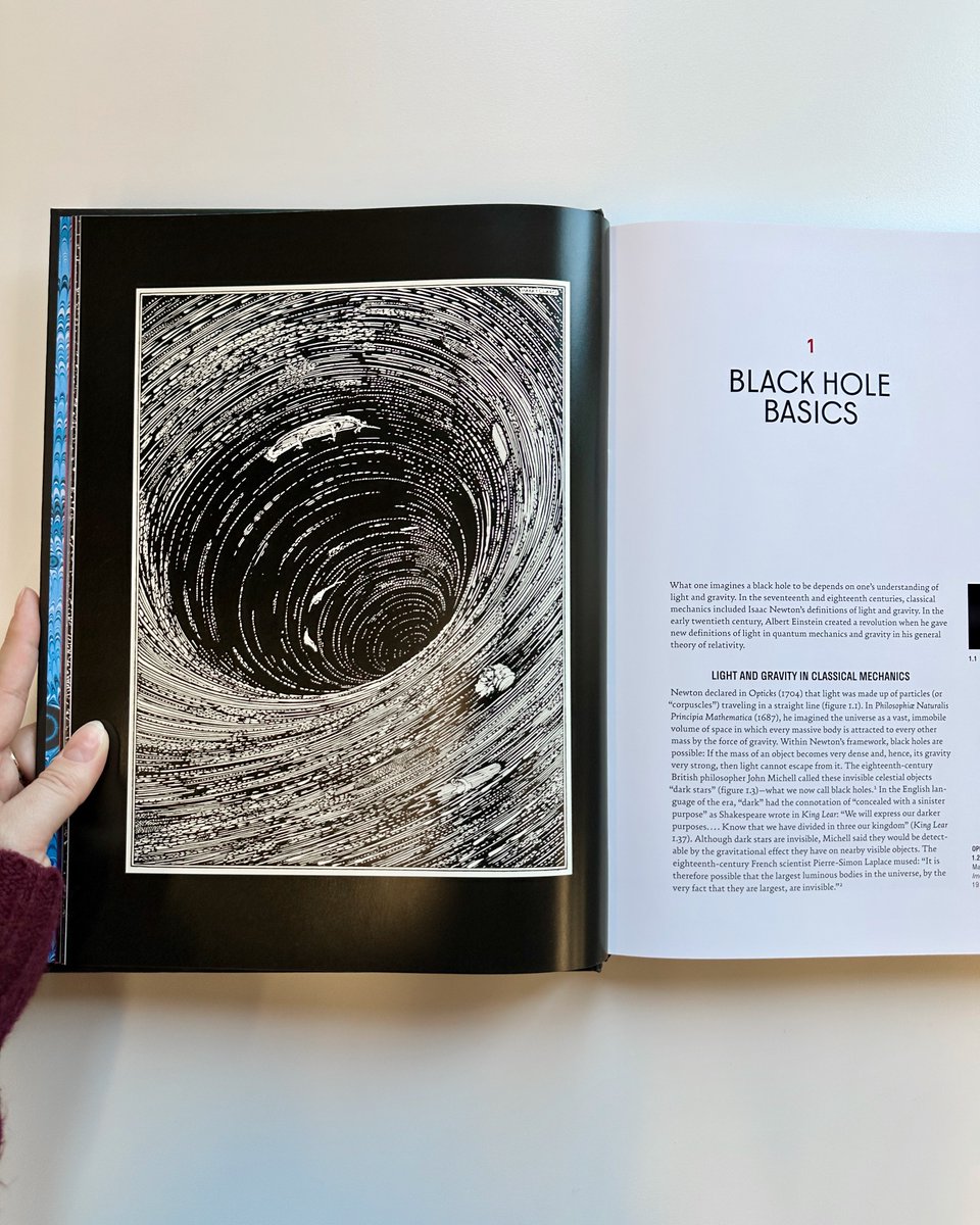 mitpress's tweet photo. In case you missed it, “Conjuring the Void” is a beauty. It traces scientific visualizations of black holes and artists’ imaginative responses to ideas of darkness and void. Surely our only book with blurbs from Xu Bing and Brian Greene. https://t.co/mxDjLtXrdM https://t.co/vYimOUepjQ