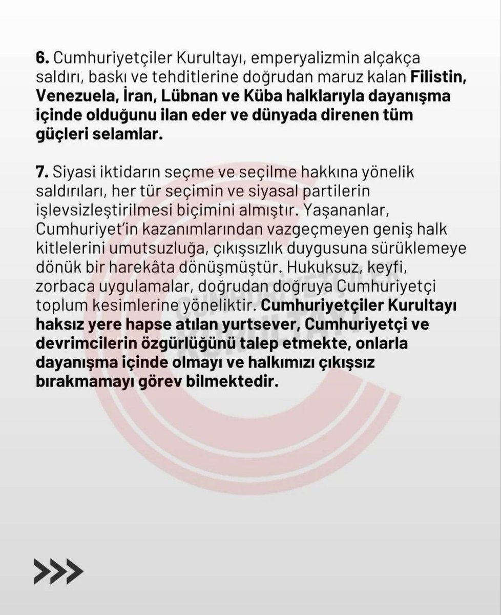 thtm_canakkale's tweet photo. İlk kez 24-25 Mayıs 2025'te toplanan Cumhuriyetçiler Kurultayı'nın ikincisi, 7 Haziran 2026'da Ankara'da, ülke genelinden gelen 257 delege ve yüzü aşkın konukla gerçekleştirilmiş, https://t.co/OiOQtyq1oG