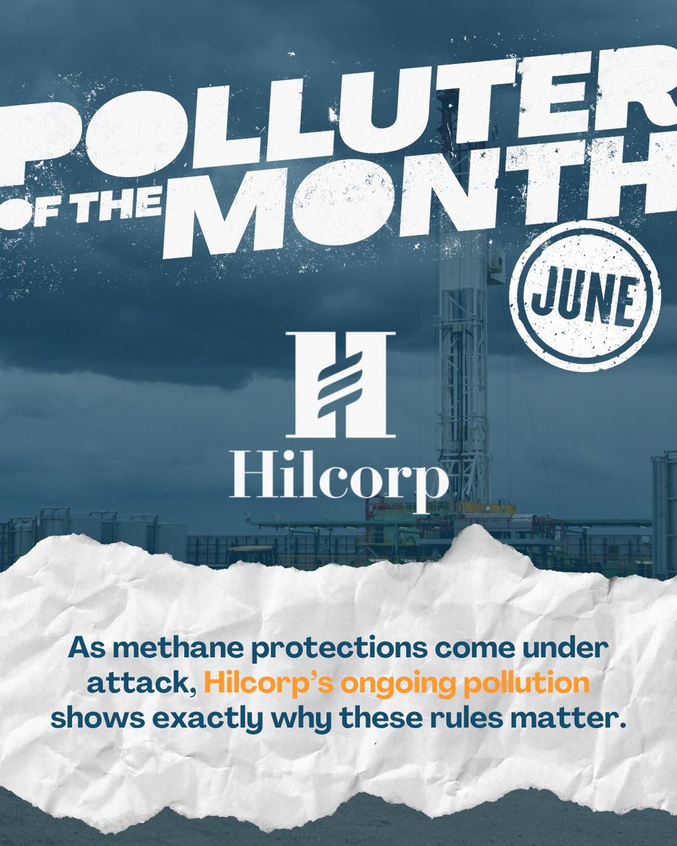 Earthworks's tweet photo. Hilcorp was one of our #PolluterOfTheMonth last year. Almost a year later, we’re still documenting pollution at its facilities. From repeated emissions near schools in NM to super-emitting methane plumes captured by satellite, the pattern hasn’t stopped.

https://t.co/tDS1WgeJbw https://t.co/Ue18nxOTl8