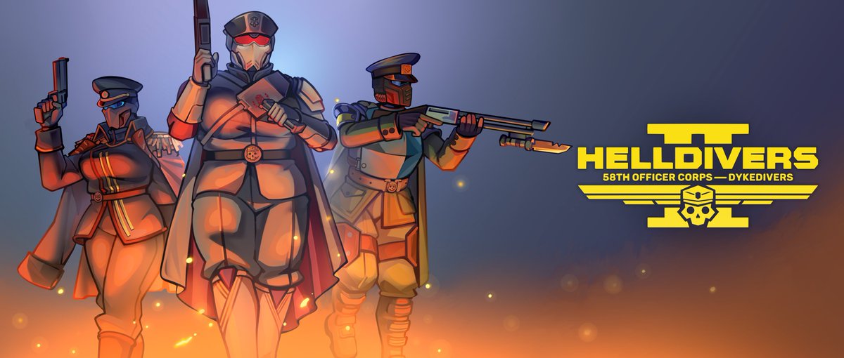 MUFFIN_DRAW's tweet photo. #Helldivers #Helldivers2

Huge thanks to @clemmybinkybo  for commissioning this piece! 💛🖤 https://t.co/TEjJoR03QJ