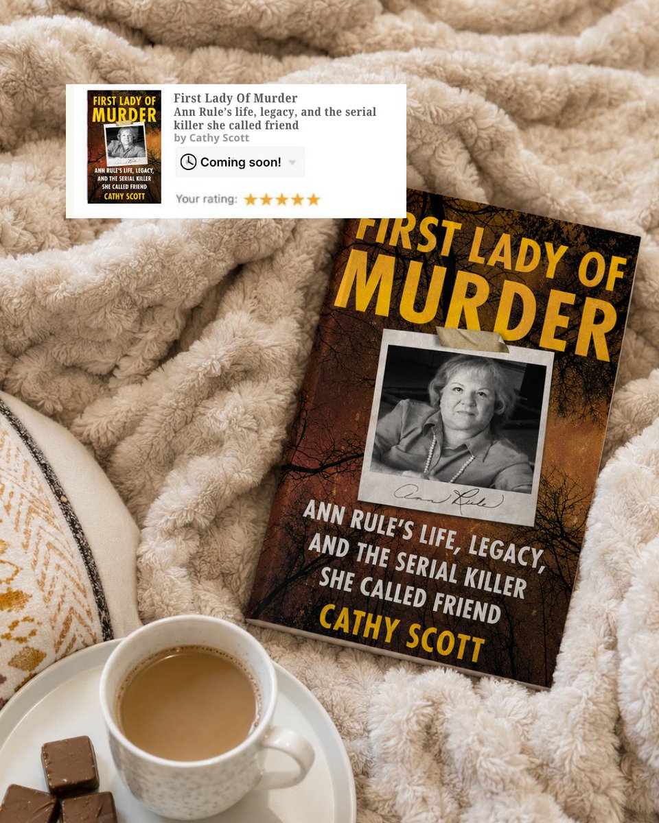 WildBluePress's tweet photo. If there's one true crime book you need on your radar this month, it's FIRST LADY OF MURDER.

Ann Rule spent her career uncovering the stories behind some of the most infamous cases in America.

➡️ https://t.co/vZpQdoMJtD

#truecrime #tedbundy #annrule #newbookalert https://t.co/6fa4bm4nZf