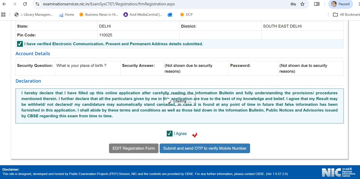 LiveSyedAli's tweet photo. Tomorrow is the last date for filling &amp; Submission of CTET Form 2026 .But there is some issue in submitting the form,shows uploading while submit it.plz resolve the issue @dpradhanbjp #ctetexam @EduMinOfIndia https://t.co/40WmFA0N1d