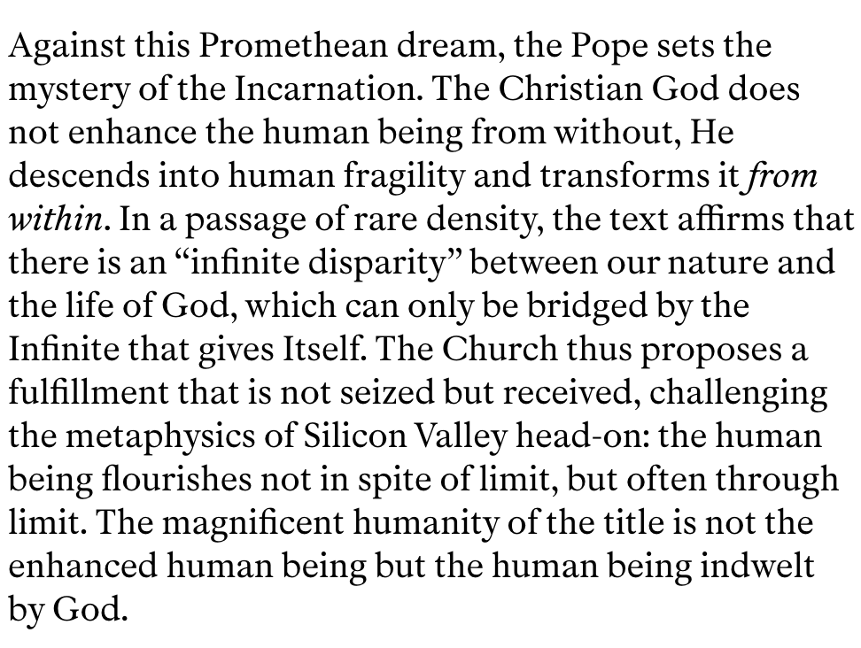 Equatormag's tweet photo. The senior Vatican advisor @antoniospadaro talks to
@GavJacobson about the Pope’s AI encyclical –  which radically critiques both Silicon Valley transhumanism and Trumpism https://t.co/cSAnqAHsI2