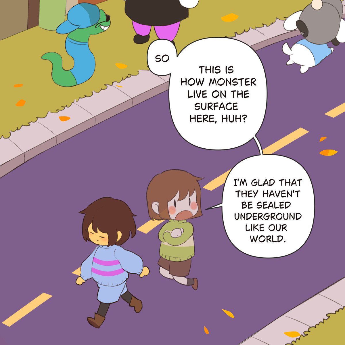 pigletodesu's tweet photo. I have seen many cool artists drawing comic about them so I wanna try too  (1/2) #undertale #deltarune https://t.co/G2VK9s99xv