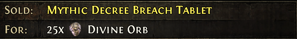 BeckzWRLD's tweet photo. I'll gladly take the divs, but what the hell is going on with Breach, please? 😂 Make me rich! :D #PoE2 https://t.co/zTURAJIwLo