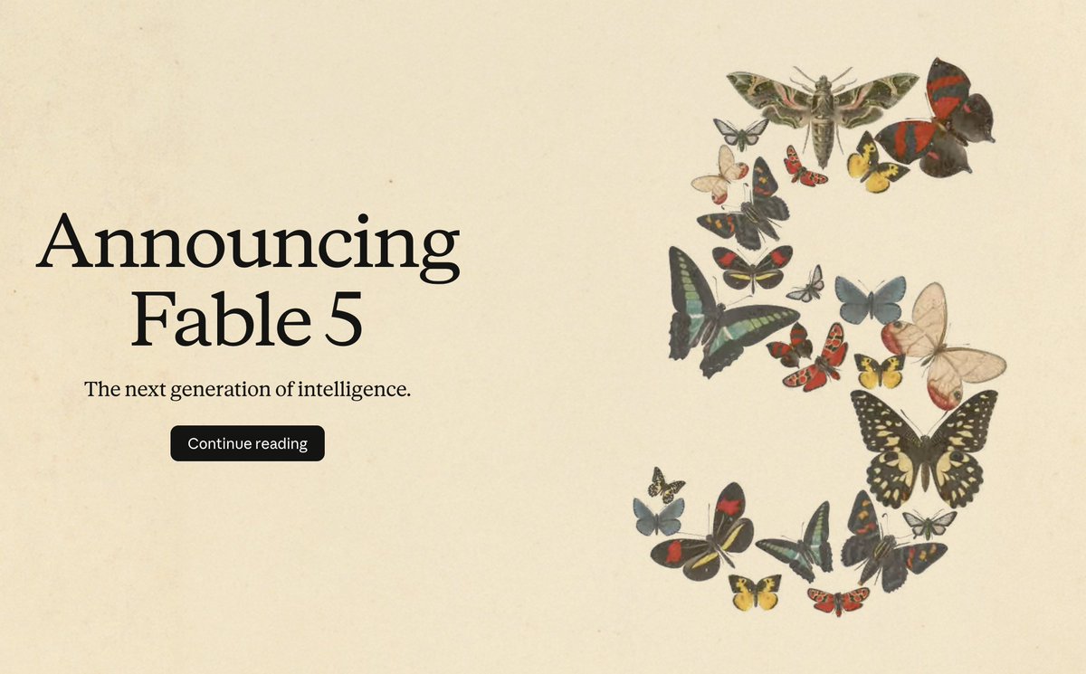 brayd3nmay's tweet photo. Claude Mythos/Fable 5 is now out!

2x the usage as Opus. Excited to see if it's worth it. https://t.co/JhkAR85ipO