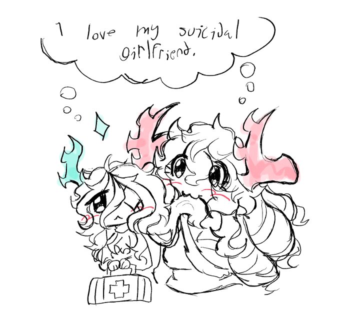 foolsroute's tweet photo. When you both lowkey wanna die. 
[medstaff]

#phighting https://t.co/FYOrXUvGij