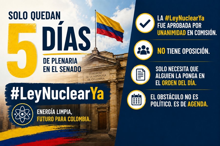 Isarepo's tweet photo. La producción de radioisótopos es un asunto de salud pública y soberanía científica. Solicitamos cordialmente a @PalomaValenciaL @DidierLobo_Ch @Lidiosenado @albertobemo impulsar la #LeyNuclearYa. https://t.co/7OBZoeIKEk