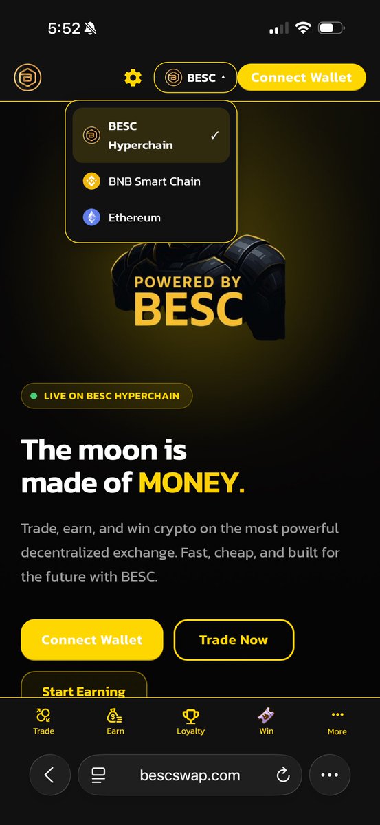 SAFUDEV0702's tweet photo. As I finish up the upgrade to v2 for a lot of things on our multi-chain DEX, I encourage you to explore all the new features. And most importantly, check out the docs we built custom to cover everything at the same URL as BESCswap. As you can tell, we didn’t just update some things; a lot got totally overhauled, and it looks so much better now. While I finish up bootstrapping the new farm system, you can still use the swap feature and add and remove lp. And check out.

#BESC #BESCSWAP #MONEY #BSC #ETH
 
https://t.co/jqxV3zlwAj