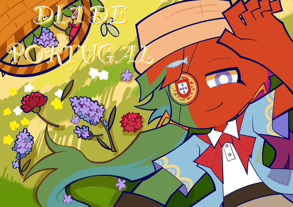 Jiangxian220's tweet photo. #CountryhumansPortugal
#countryhumans 
Celebrating Portugal Day!!!
I wouldn't have known Portugal's national day if my friend hadn't told me😢I always pay more attention to Spain ugh https://t.co/iWC8ctspYb