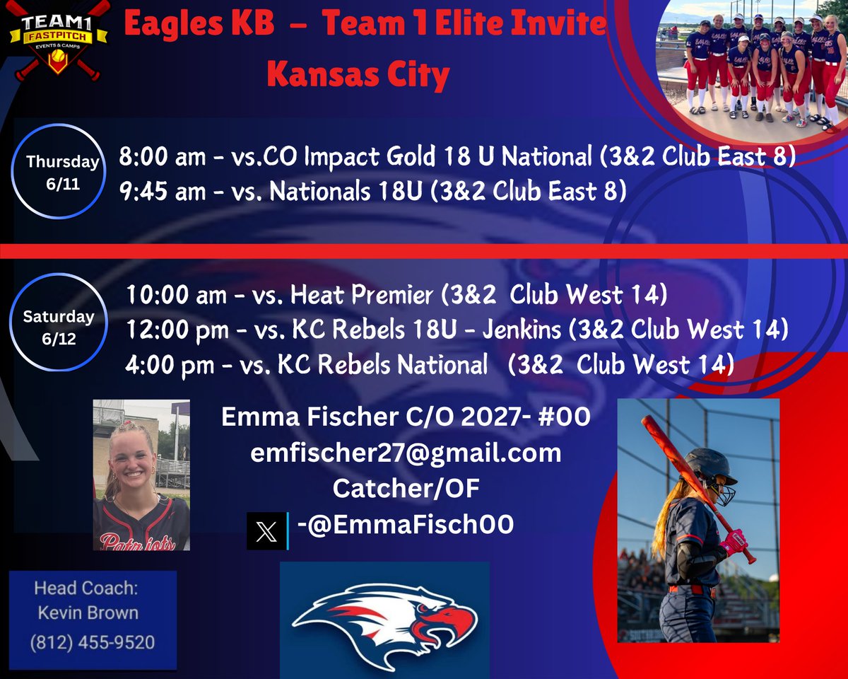 EmmaFisch00's tweet photo. @NDsoftball @CoachDeOliveira @Coach_pooch Hope you can come watch us! https://t.co/mMDU2DbOvx