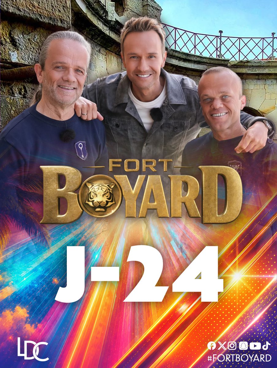 LUNIVERSDECHRIS's tweet photo. ⏳ J-24 avant le retour de FORT BOYARD 🔥 

👉 Samedi 4 juillet à 21h10 sur @francetv présenté par @CyrilFeraud😍  

#FORTBOYARD https://t.co/uTQEmqL6pm