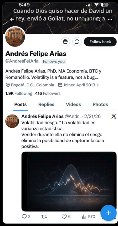 AndresFelArias's tweet photo. 🛑 Atención, parece que me están suplantando en @X ... Noten la s que falta al final en esta cuenta falsa. Favor ayudar a denunciar! https://t.co/eYsTNYirf0
