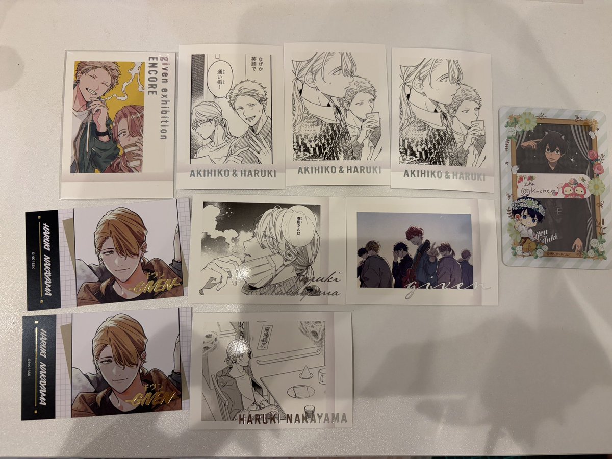 Knchexx's tweet photo. @colano813 初めまして。検索からのお声かけ失礼致します。当方、画像の9点所持しております。画像をお借りして印を付けさせていただきました柊･玄純と交換していただくことは可能でしょうか？ご検討いただけますと幸いです。よろしくお願い致します。 https://t.co/iCFbxcjkPx