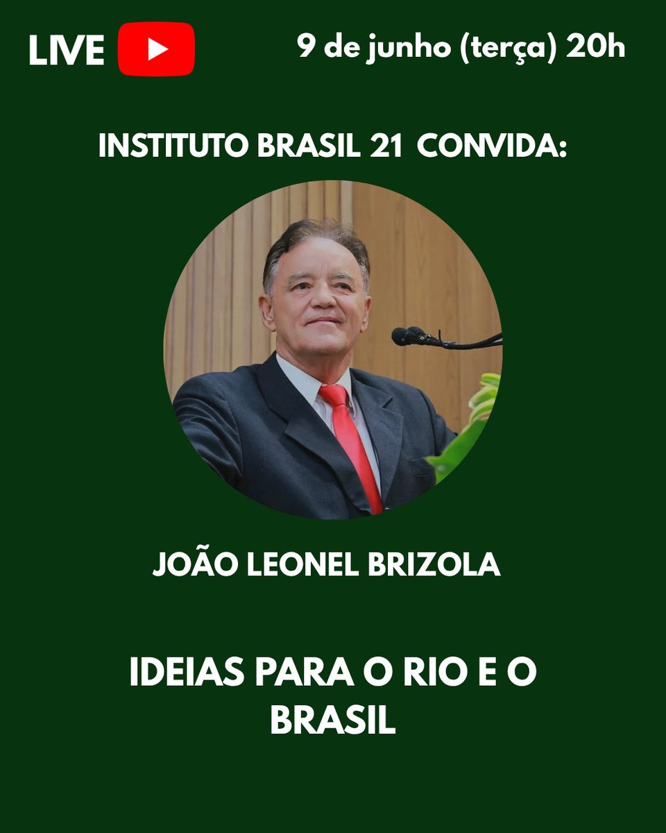 7aRepublica's tweet photo. 📹Entrevista ao vivo com João Leonel Brizola

Logo mais, às 20h, o Sétima República marcará presença no canal do Instituto Brasil 21, com nosso editor-chefe Marcos Jr. entrevistando João Leonel Brizola (PSB), a fim de trocar ideias para o Rio de Janeiro e o Brasil. Não perca!

Veja mais em: https://t.co/aXlygUzZ73