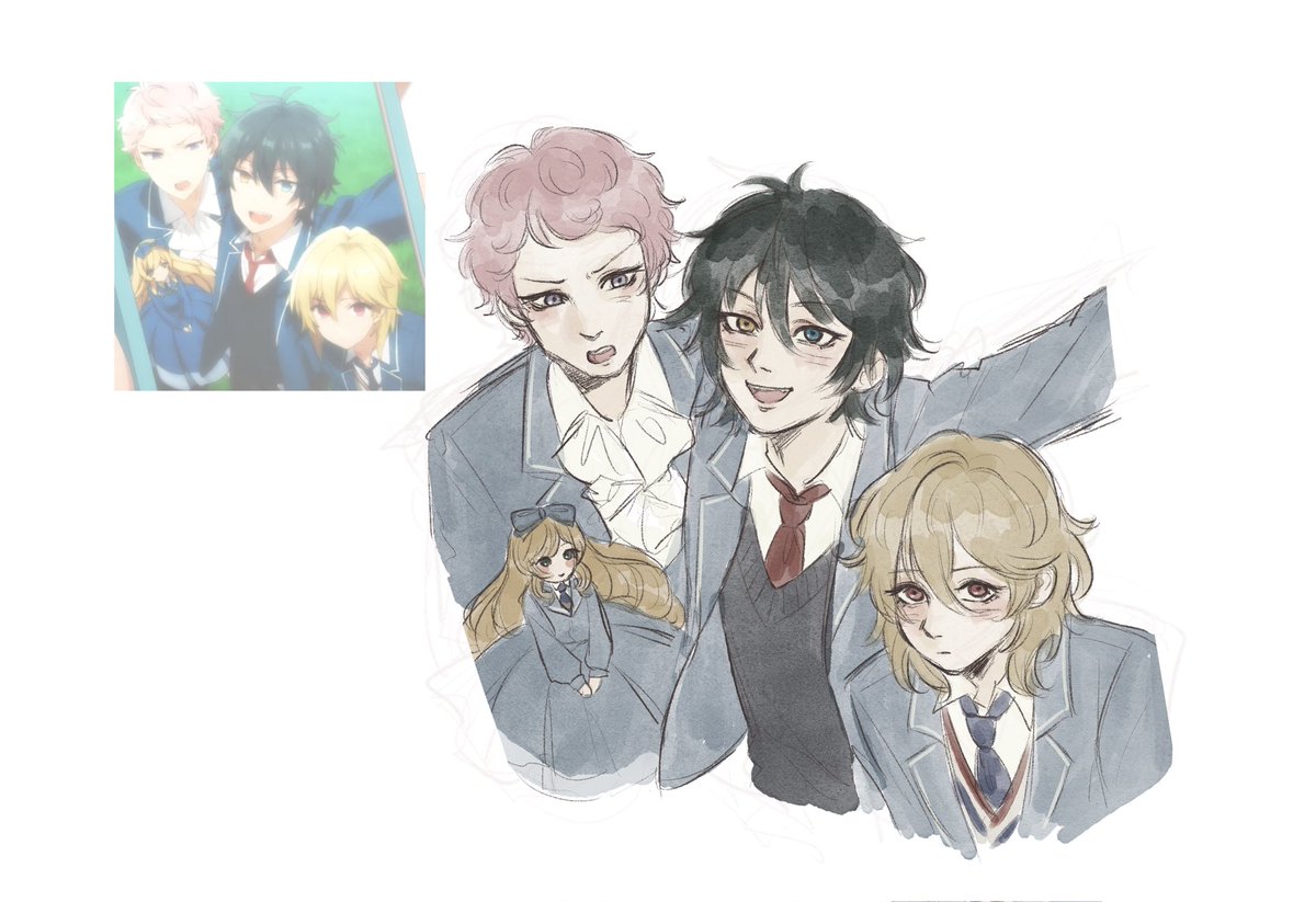 tiikerikakku_'s tweet photo. some recent exvalk stuff #enstars https://t.co/oipoiTMjWH