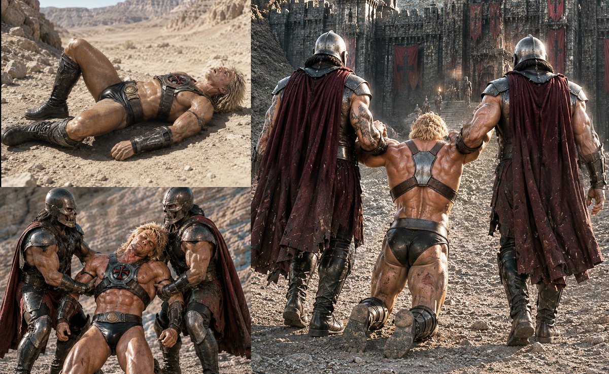 batmancave89's tweet photo. My He-Man combines Dolph Lundgren’s commanding presence, the classic 1987 trunks, and the 2026 chest armor and bracers with tall boots. https://t.co/5Ap4b4dAcK