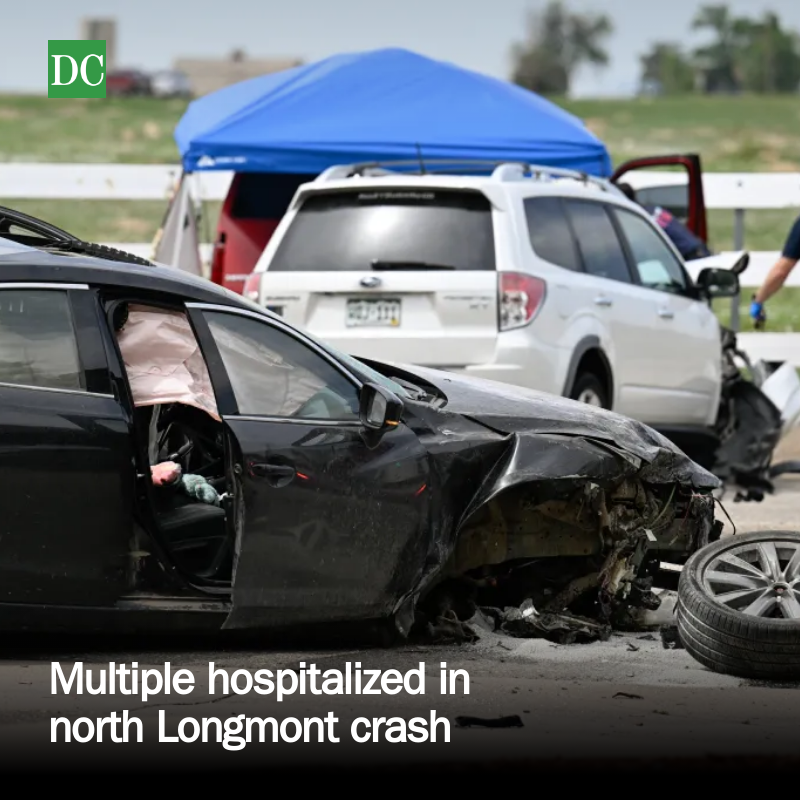 Multiple hospitalized in north Longmont crash