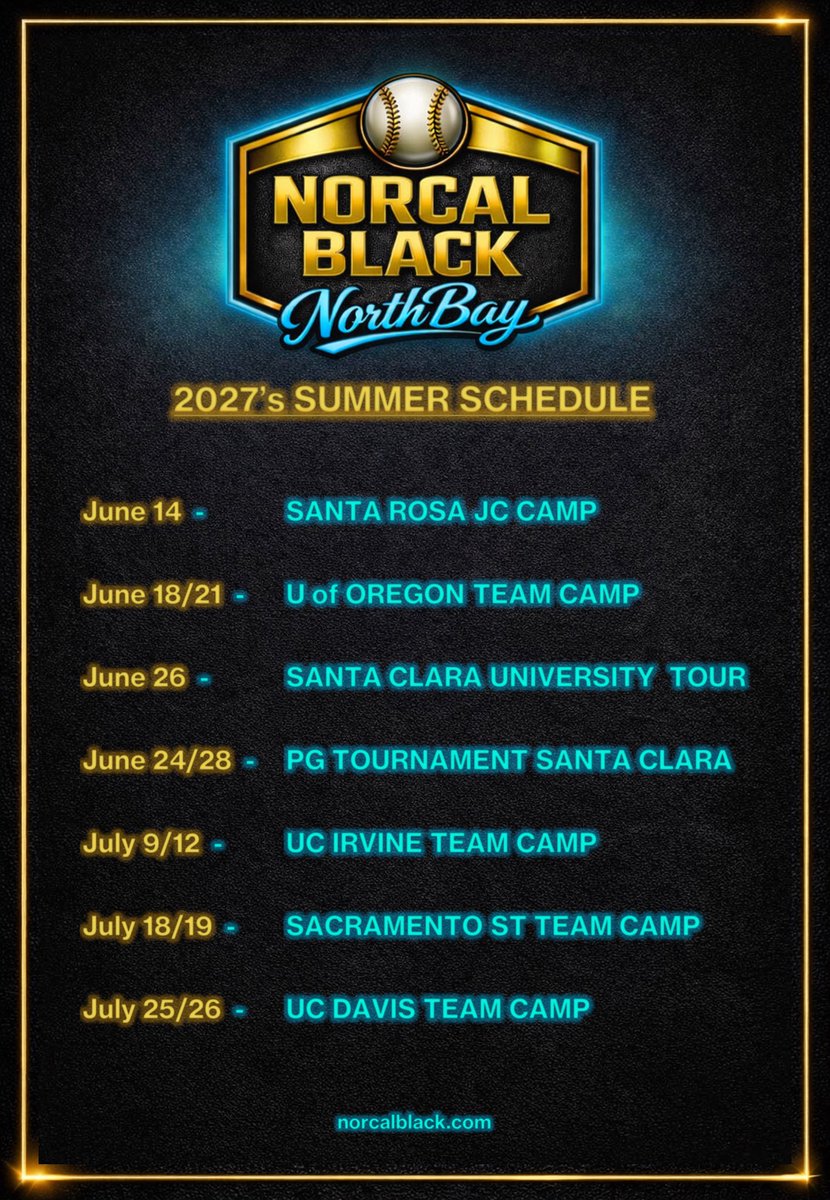NorCalBlack's tweet photo. NorCal Black 2027’s summer roster. Summer is all about one thing: college exposure.  We’re giving our players college‑level workouts, games and direct visibility to college coaches. Our program is built for players who want to compete, get seen, and play at the next level. https://t.co/4w7AWRTR7w