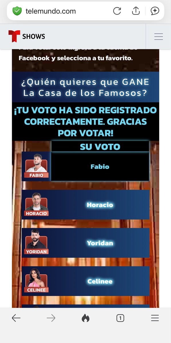 anamarcano07's tweet photo. CUANDO COMIENZE LA GALA QUE SE VEAN MUCHOS VOTOS POR FABIO. 

HAGAMOS RUIDO NO A LA DIVISIÓN DE VOTOS.

FABIO GANADOR!

#FabioGanador 
#TeamFabio 
#LCDLF6 https://t.co/AG2Sb4R3EN