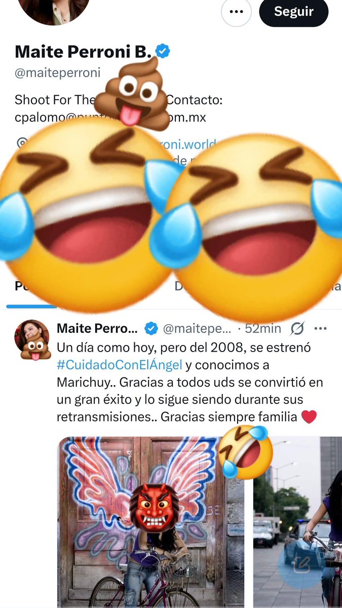 Bbdglh's tweet photo. @TrueLoveW123 @maiteperroni @NovaTDT @Elygutierrez19 @Anahi @DulceMaria @CarolinaPalomo @UniNovelas @Beauty21122 @qgperronito 💸@maiteperroni  😂 Es una mujer desquiciada, como si solo existiera en las novelas de William de 2008 y 2010y está explotando las redes sociales para promocionarse a través de William. una patética anciana que vive en la basura de William😂garbage 
@AndresTovarP https://t.co/wmyctz9hbc